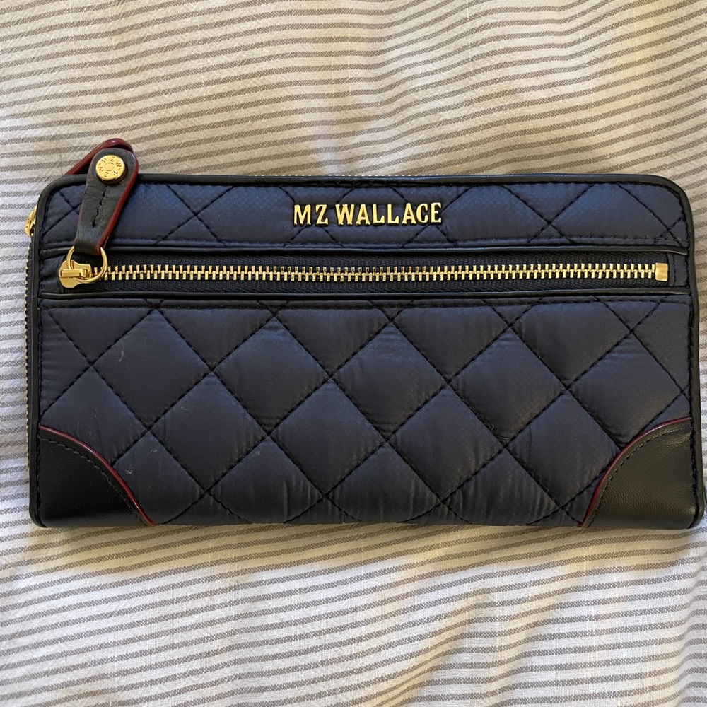 Navy MZ Wallace Travel Wallet - NEVER USED